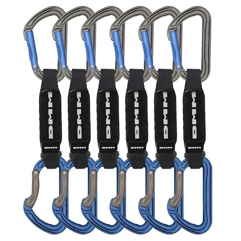 DMM Shadow Quickdraw 12cm 6 Pack, Titanium Blue
