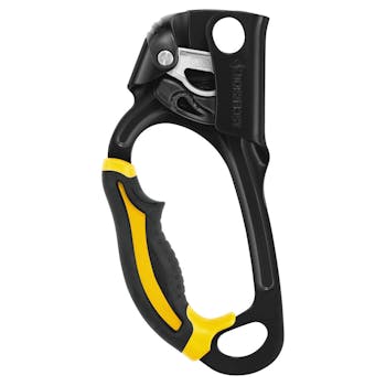 Petzl Ascension Ascender Device, Left Handed Black/Yellow