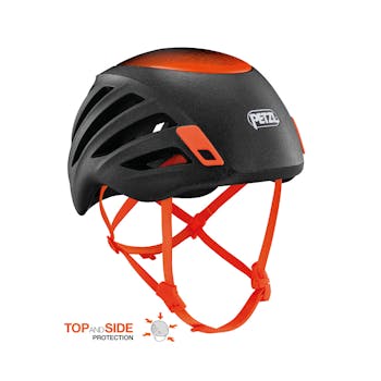 petzl irocco helmet black orange side profile