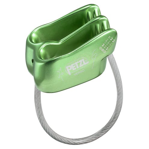 Petzl Verso belay device in green