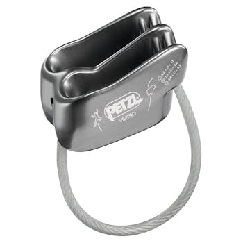 Petzl Verso belay device in grey
