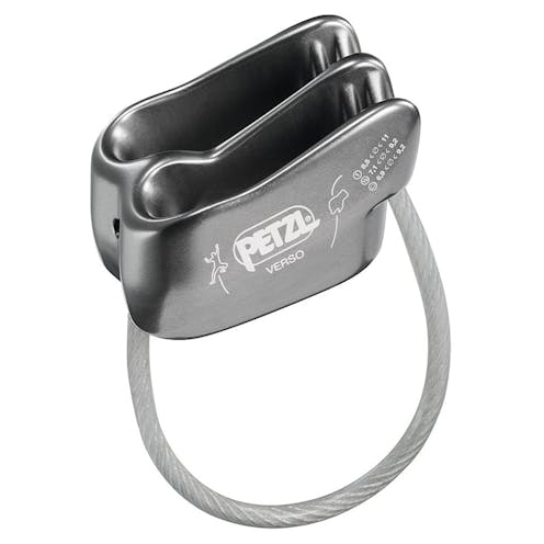 Petzl Verso belay device in grey