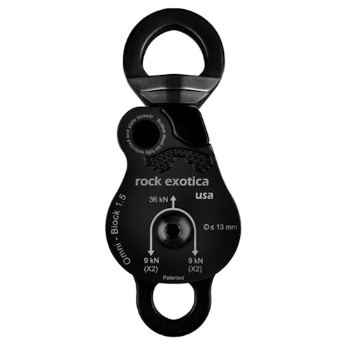 Rock Exotica Omni-Block Swivel Pulleys 1.5 Double Black