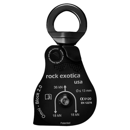 Rock Exotica Omni-Block Swivel Pulleys 2.0 Single Black