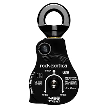 Rock Exotica Omni-Block Swivel Pulleys 2.6 Single Black