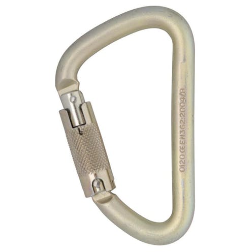 DMM Klettersteig Steel Connector, Locksafe, Light Gold