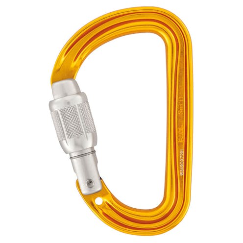 Petzl Sm'D Screw Lock Carabiner Yellow