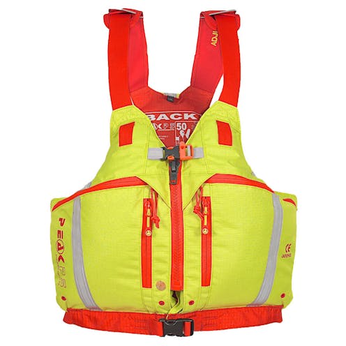 Explorer Zip buoyancy aid in lime from Peak UK