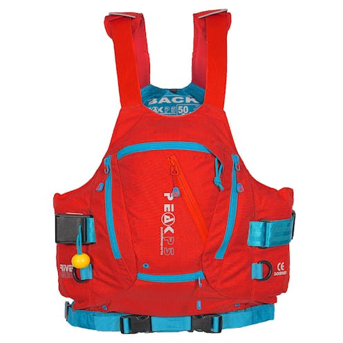 River Guide Vest buoyancy aid in red from Peak UK