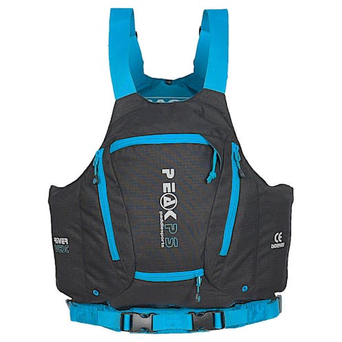 River Vest buoyancy aid in black by Peak UK