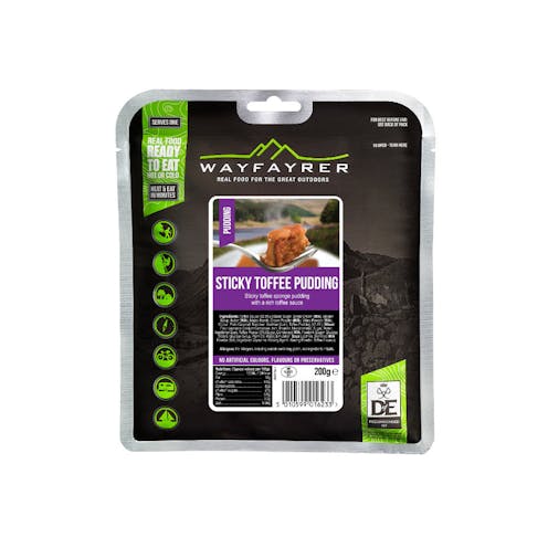 Sticky toffee flavour camping food from Wayfayrer