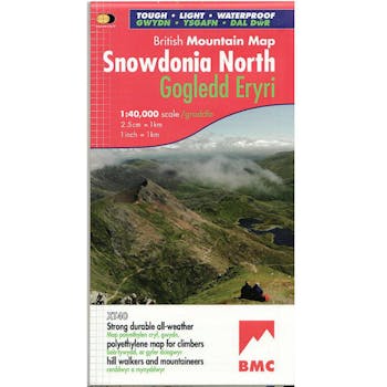 gogledd eryri british mountain map