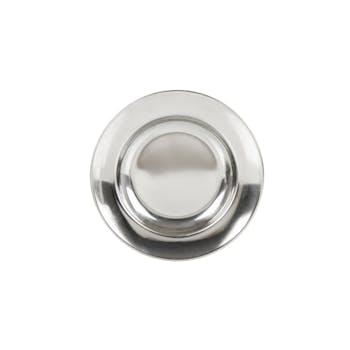A stainless steel camping plate from Lifeventure