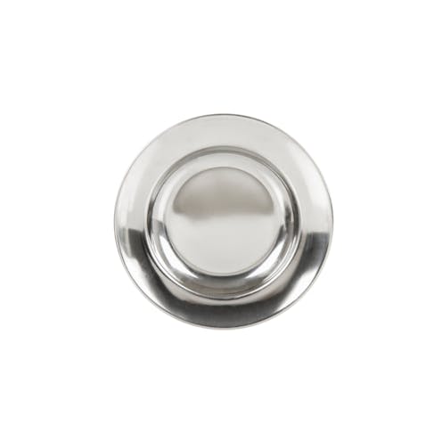 A stainless steel camping plate from Lifeventure