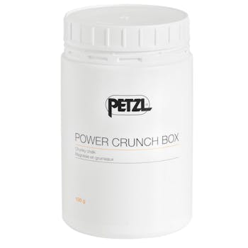 A box of chalk from Petzl