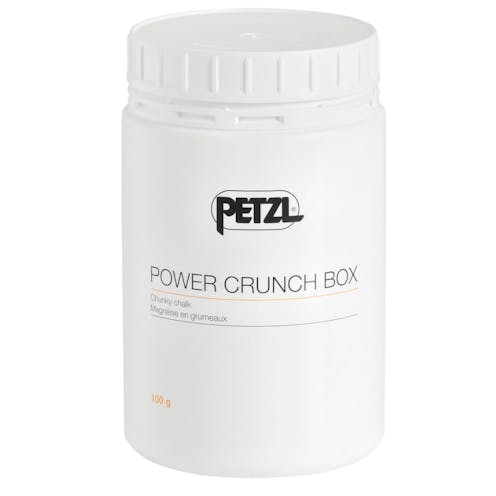 A box of chalk from Petzl