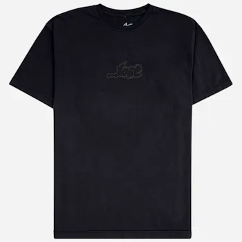 Lost Embroidery Tee Vintage Black