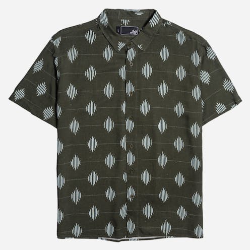 Lost Sumatra Woven Shirt Dark Green