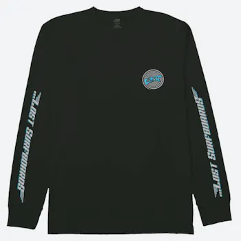 Lost Team Lost Long Sleeve Tee Black With Cyan