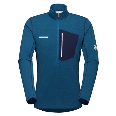 Mens Mammut Aenergy Light Half Zip Colour Deep Ice Marine