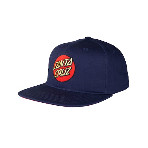 Santa Cruz Classic Dot Snapback Cap Dark Navy