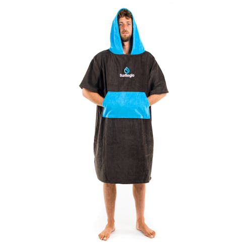 Surflogic Poncho Black Cyan
