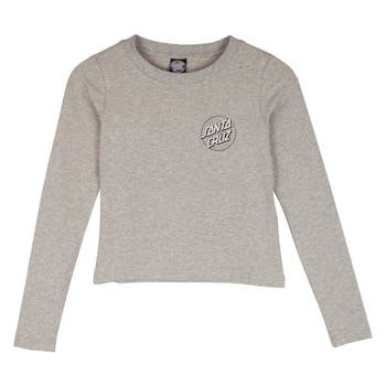 Santa Cruz Screaming Paisley Long Sleeve T Shirt Heather Grey