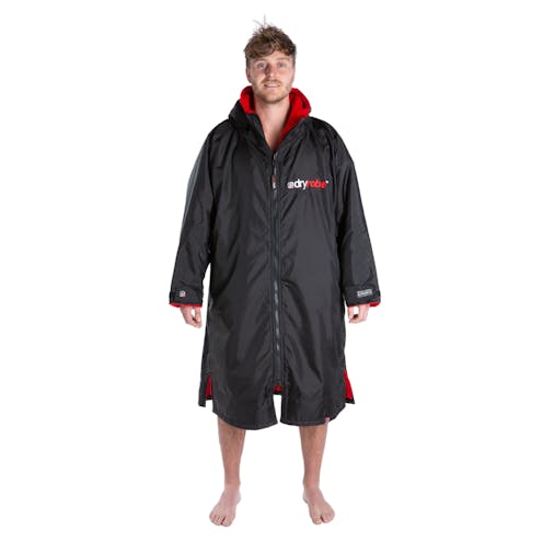 Dryrobe Long Sleeve Black Red