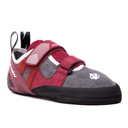 Evolv Elektra Velcro Climbing Shoes Grey Merlot
