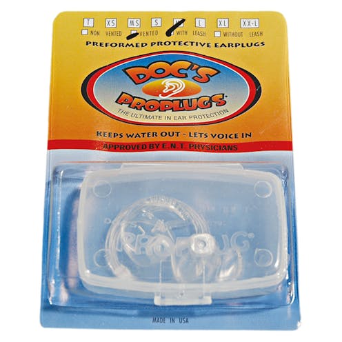 Packet of Alder Docs Pro Plugs. Front.