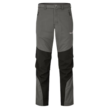 Mens Terra Pants, Graphite colour. Front image.
