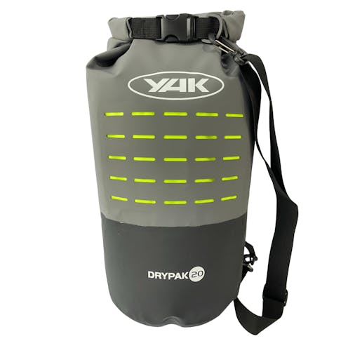 Yak 20L Dry Bag, Grey and Darkgrey, front facing image