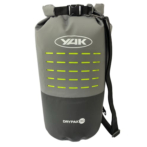 Yak 30L Dry Bag, Grey and Darkgrey, front facing image