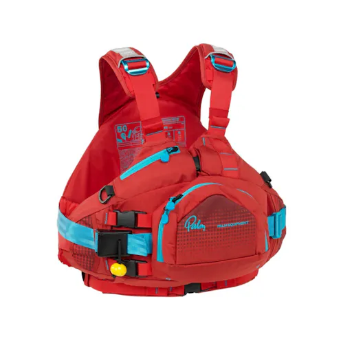 Palm Extrem PFD in red. Front Image.