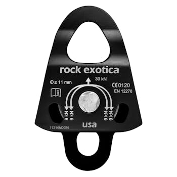 Mini Machined Double Pulley in Black