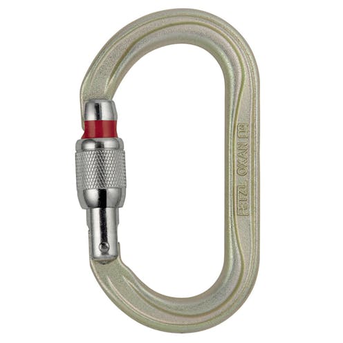 Petzl Steel Oxan Screw Lock Carabiner